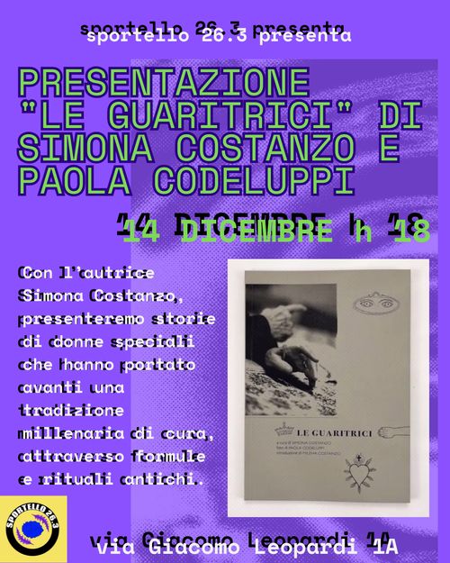 Presentazione "Le Guaritrici" 