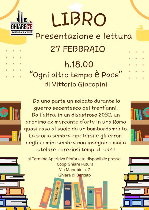 Ogni altro tempo è pace - presentazione libro di Vittorio Giacopini