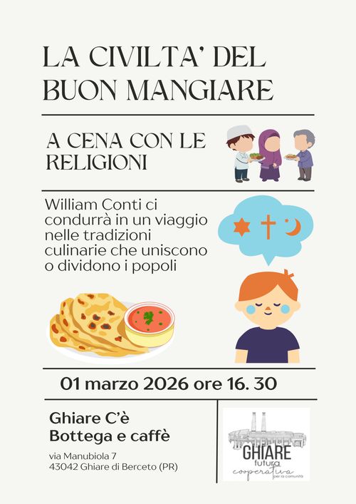 LA CIVILTA' DEL BUON MANGIARE - A CENA CON LE RELIGIONI