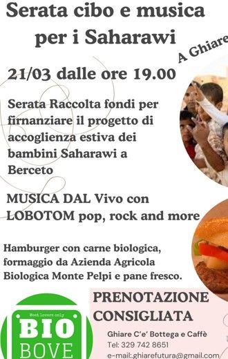 CIBO E MUSICA PER I SAHARAWI