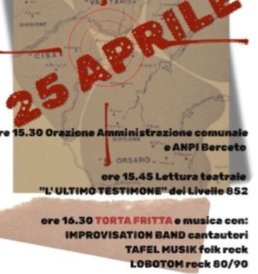 81° ANNIVERSARIO DELLA LIBERAZIONE IN PIAZZETTA!